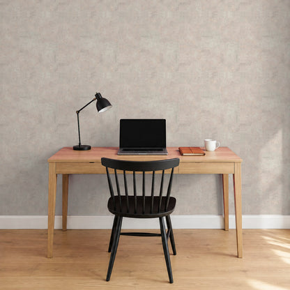 Tapete Betonoptik Blasser Betonwash im Arbeitszimmer – Raumvisualisierung mit dem Originaldruck, selbstklebend | Pimp My Wall