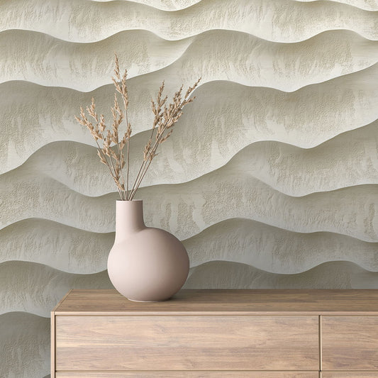  Tapete in welliger Sandstruktur – natürlich & beruhigend  PVC-frei, selbstklebend & hochwertig  Für moderne Interiors mit organischem Flair Lieferzeit 2-4 Tage 