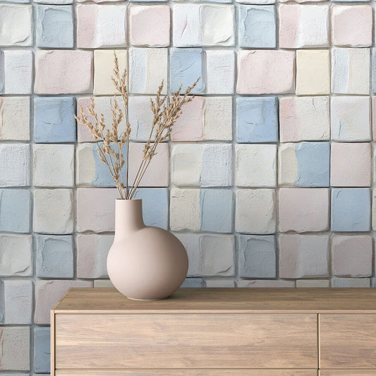 Verspielter 3D-Look  Pastellige Farbtöne  Selbstklebend & PVC-frei – by PCC FoliaConcept