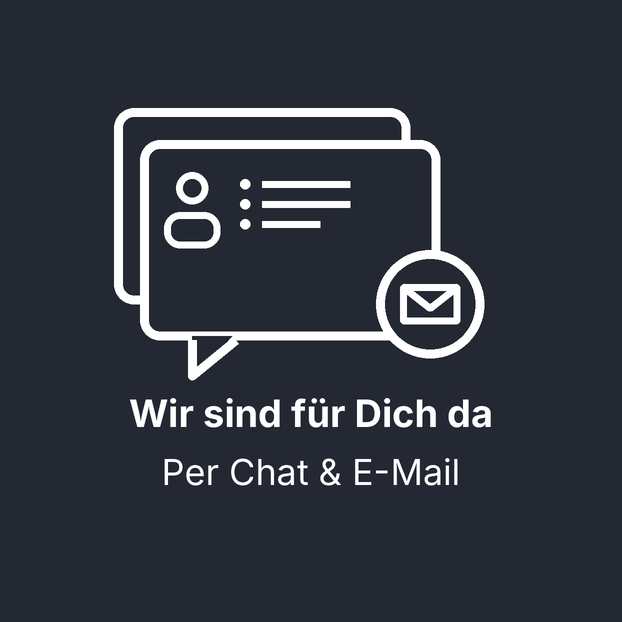 Kundensupport per Chat und E-Mail – Hilfe vom Serviceteam bei Fragen